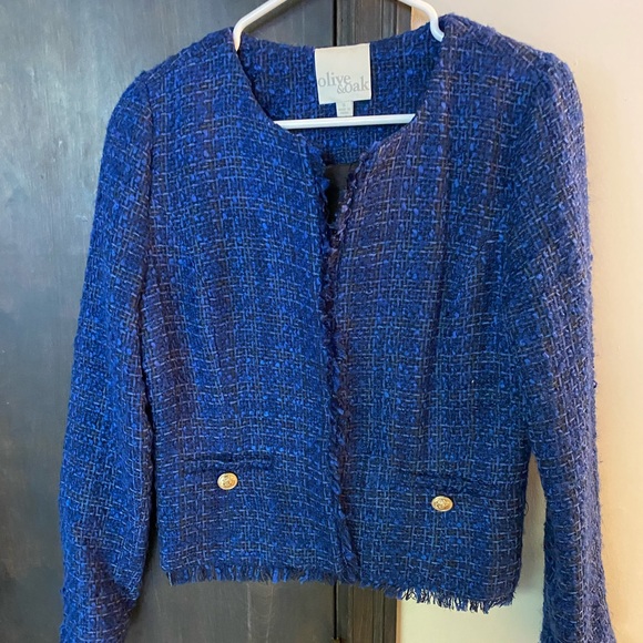 Olive & Oak blue tweed blazer - Picture 1 of 7